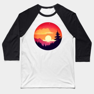 Orange sunset Baseball T-Shirt